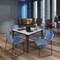 Regency Kahlo Square Table & Chair Sets, 42 W, 42 L, 29 H, Wood, Metal, Polypropylene Top, Maple TPL4242PLBK44BE - alternate 1